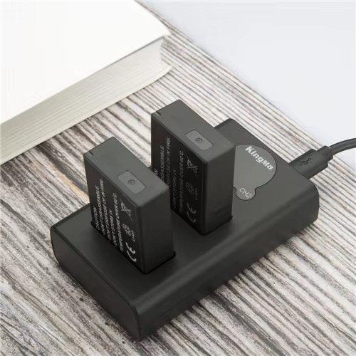 KingMa LP-E17 LED Display Dual USB Charger - Micro-USB & Type-C Port for Canon Cameras