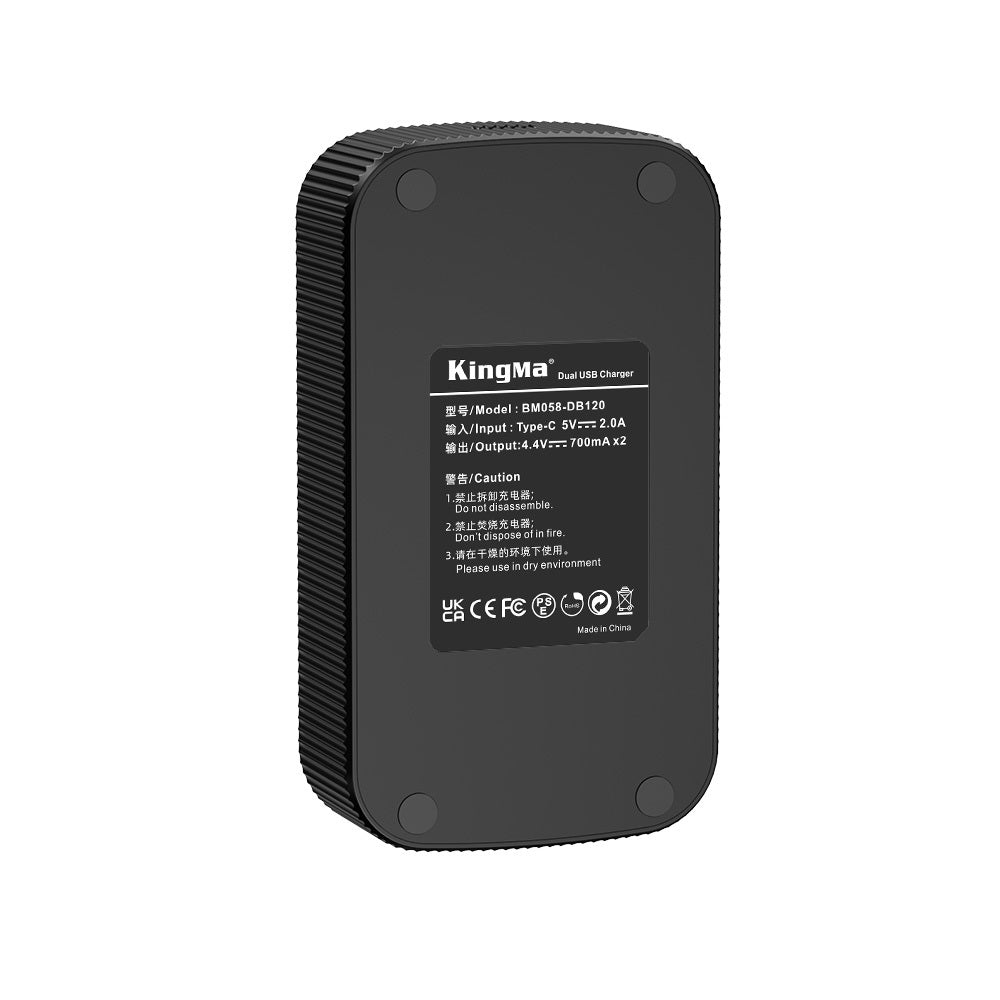 DB-120 Replacement Battery / Set / LCD Dual Charger for Ricoh GR4 Camera