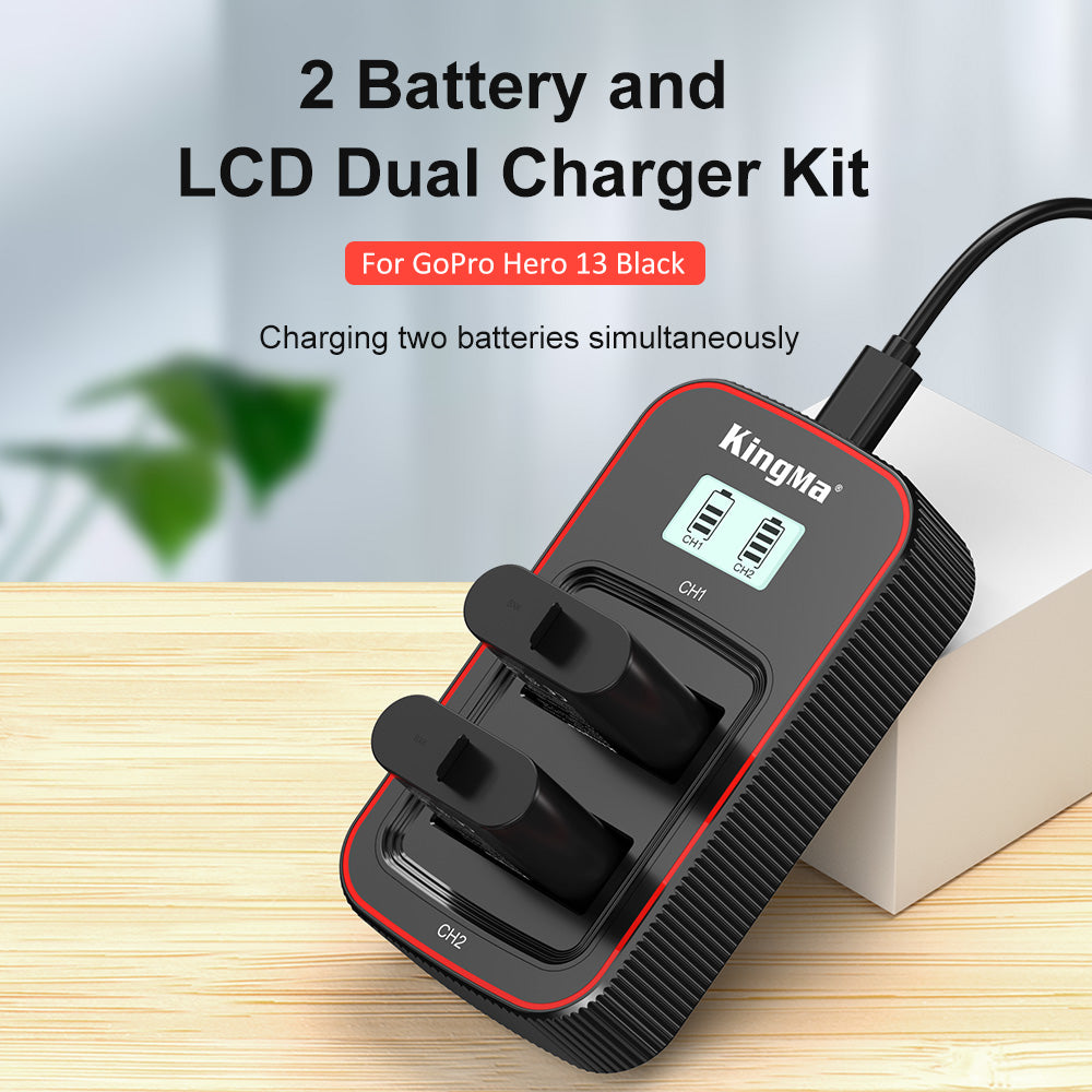 KingMa GoPro Hero 13 Replacement Set | Battery | Charger