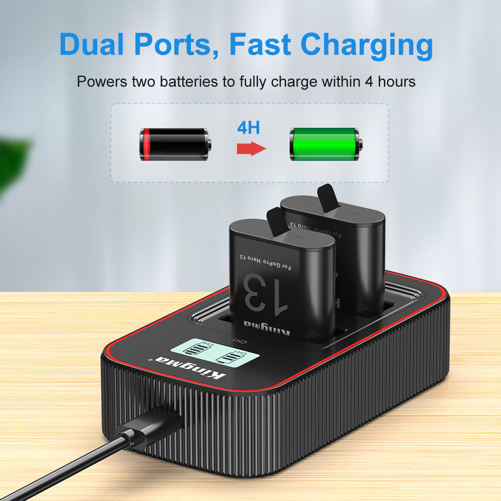 KingMa GoPro Hero 13 Replacement Set | Battery | Charger