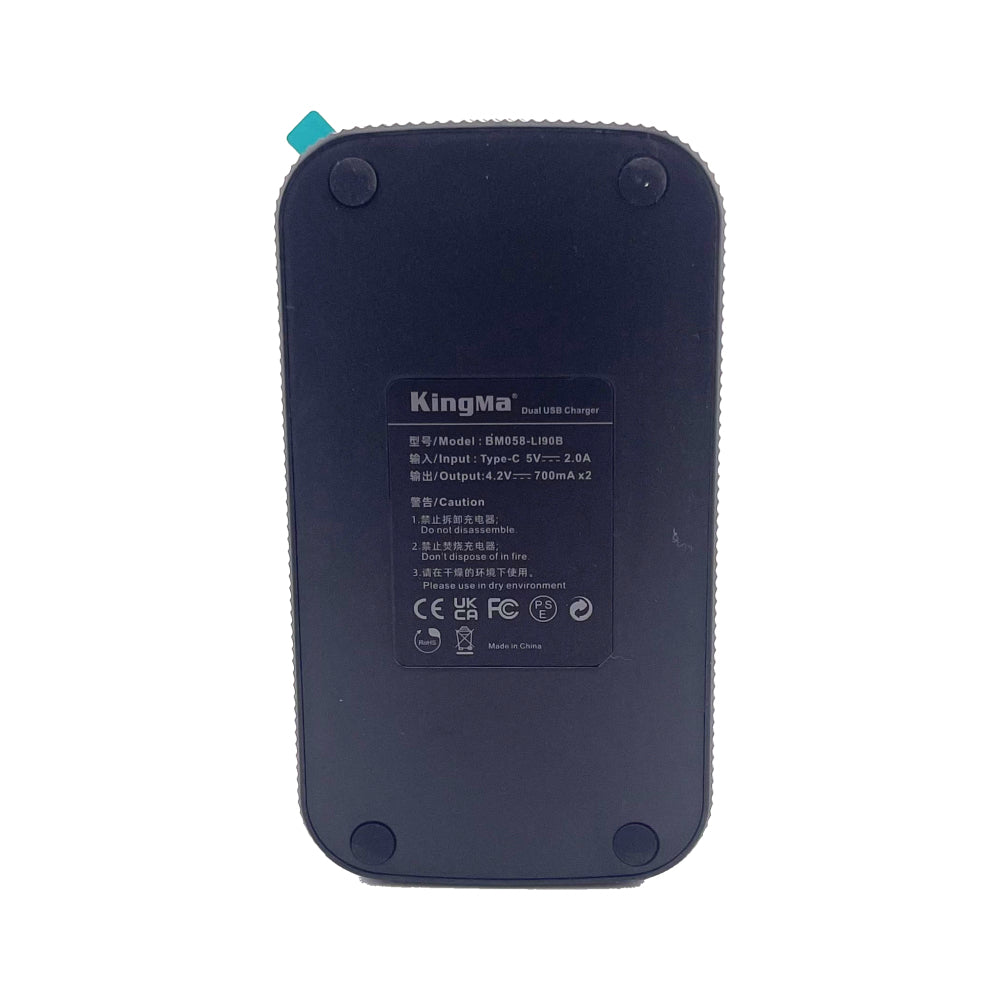 Li90B / Li92B Dual LCD Display Charger for Olympus Camera Batteries