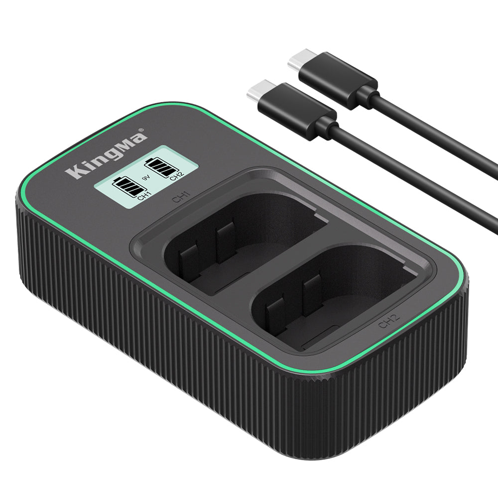 LP-E6 1960mAH Replacement Battery and Ultra Fast Dual Charger for Canon Cameras
