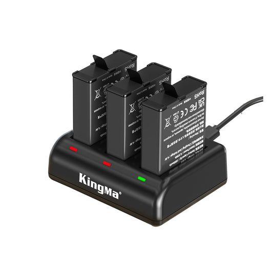 KingMa DJI OSMO Action 3 / 4 / 5  Camera Replacement Battery & Charger Set