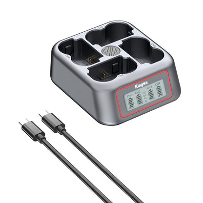 4-Slot Super Fast Charger for Fujifilm NP-W235 Batteries