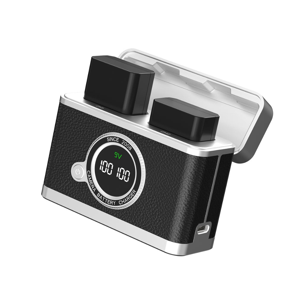 2-in-1 Battery Charging Case for NP-FW50 / LP-E12 / LP-E17 / NP-W126 Batteries