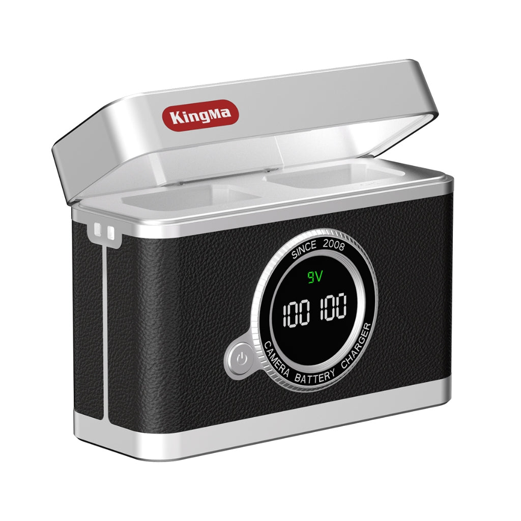 2-in-1 Battery Charging Case for NP-FW50 / LP-E12 / LP-E17 / NP-W126 Batteries