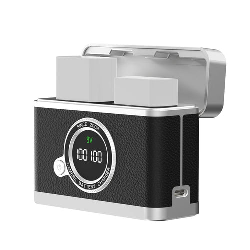 2-in-1 Battery Charging Case for NP-FW50 / LP-E12 / LP-E17 / NP-W126 Batteries