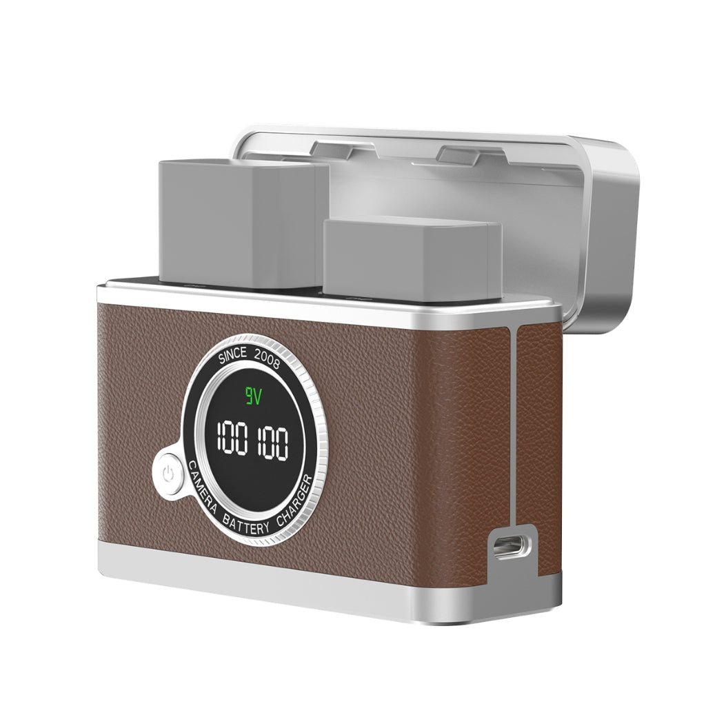 2-in-1 Battery Charging Case for NP-FW50 / LP-E12 / LP-E17 / NP-W126 Batteries