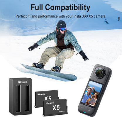 Insta360 One X5 Replacement Battery and Charger Set