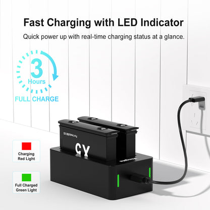 Insta360 One X5 Replacement Battery and Charger Set