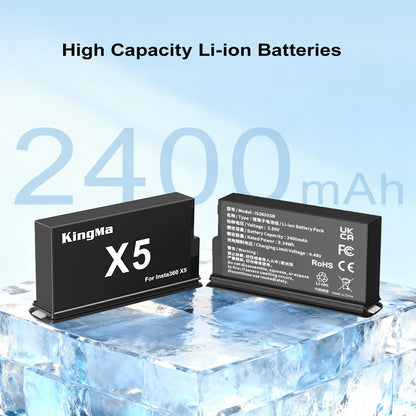 Insta360 One X5 Replacement Battery and Charger Set