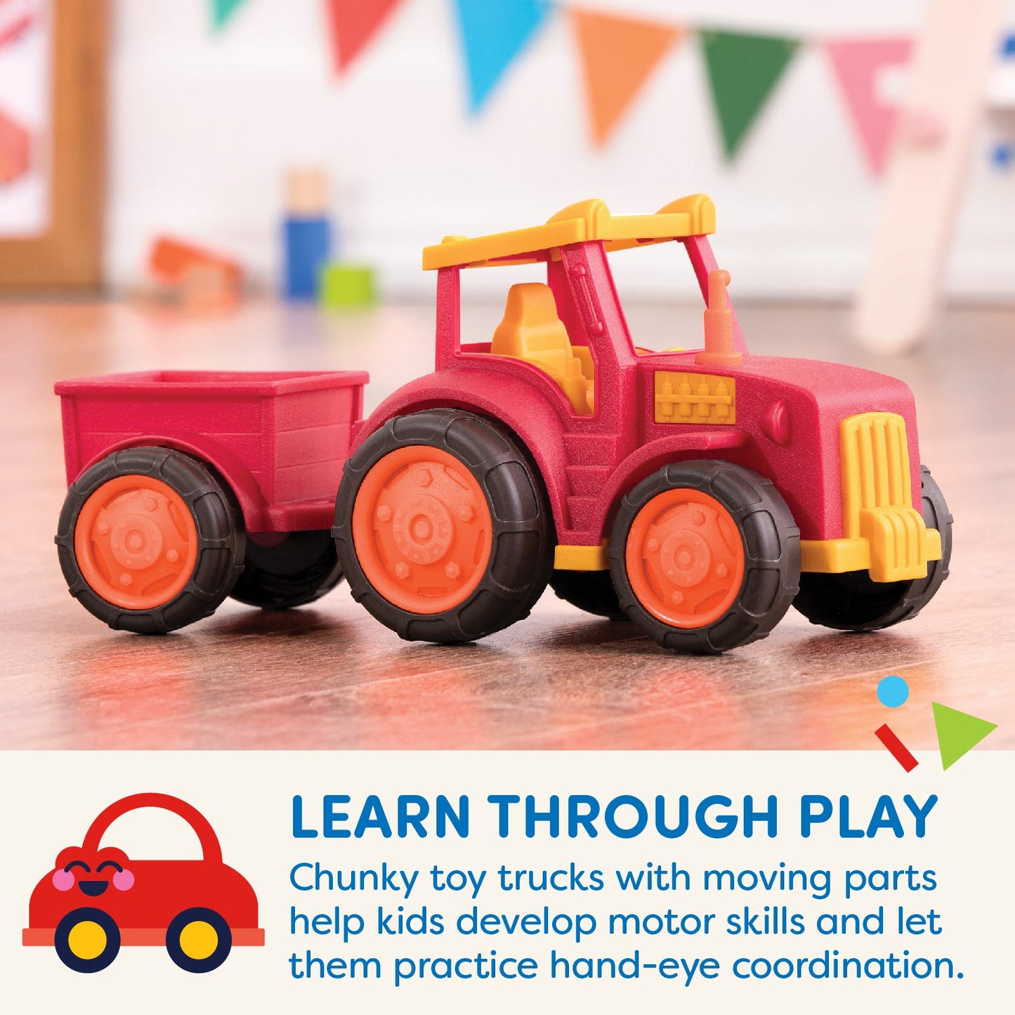 Tractor & Trailer Toy Farm Vehicle