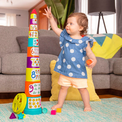 Sort & Stack Set - Stacking Cups & Shape Sorter Toy