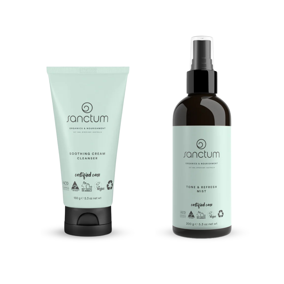 Soothing Cleanser & Toner Mist Skincare Bundle