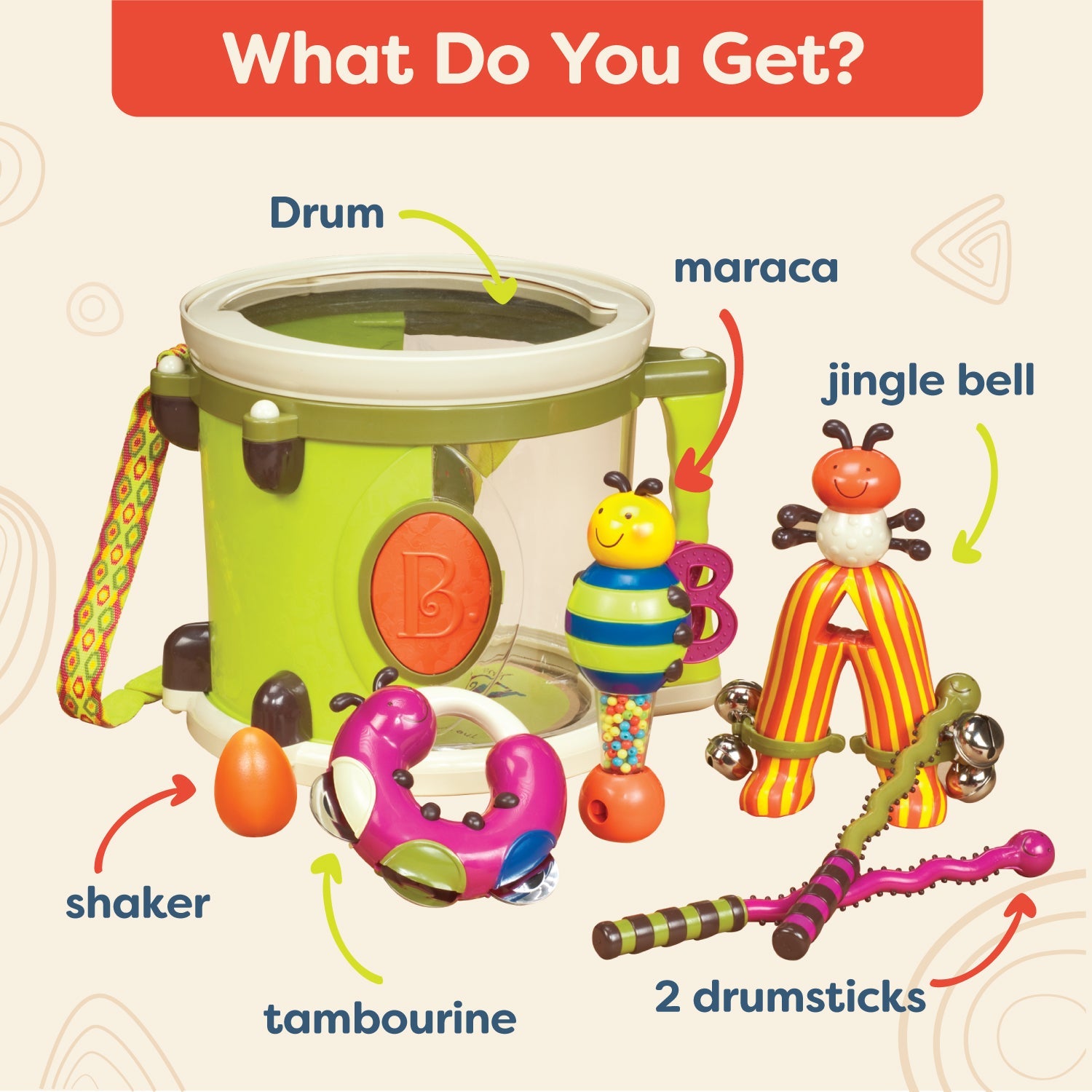 Parum Pum Pum - Musical Drum Set