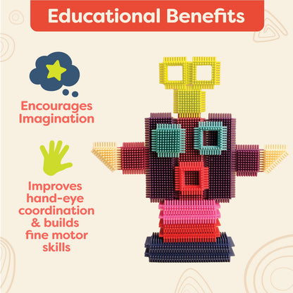 Bristle Block Stackadoos - Interlocking Building Blocks