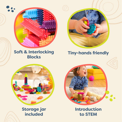 Bristle Block Stackadoos - Interlocking Building Blocks