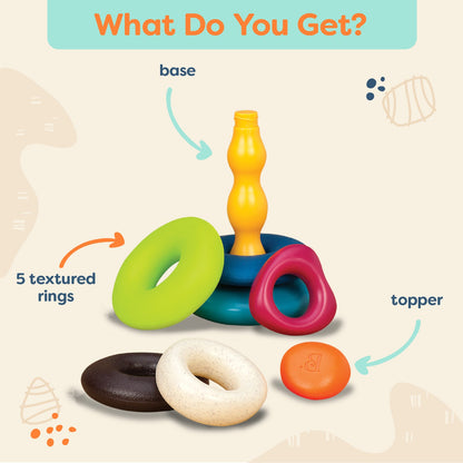 Skipping Stones Stacking Rings Toy