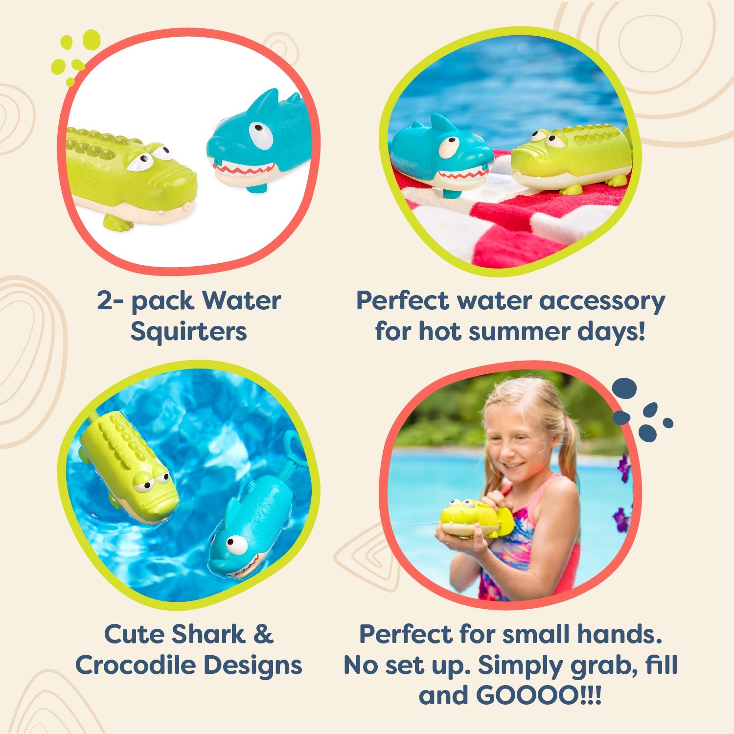 Splishin' Splash, Animal Water Squirt Spray