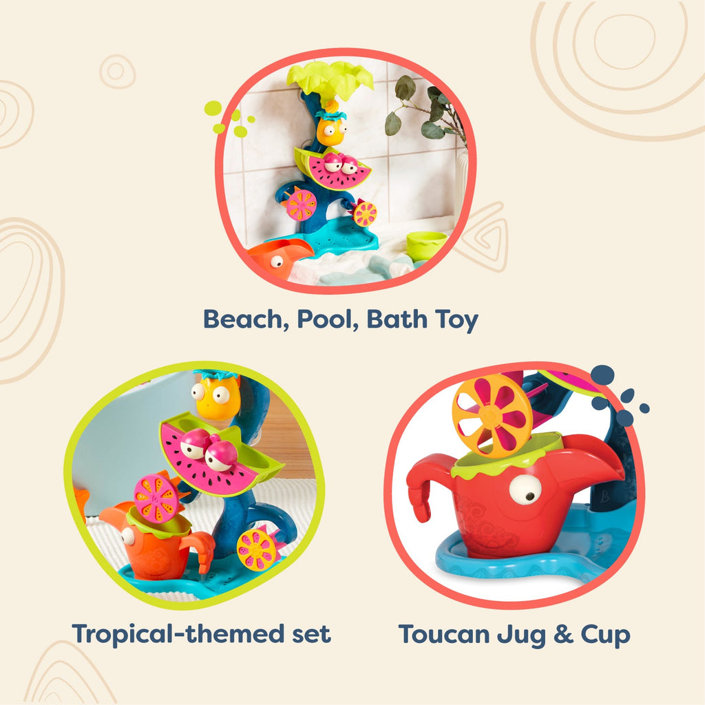 Tropical Waterfall - Water Wheel Toy