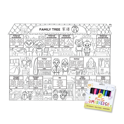 Educational Silicone Colouring Big Mat - SG City Game