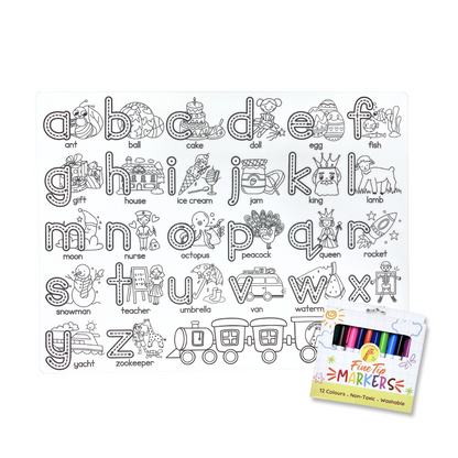 Educational Silicone Colouring Big Mat - SG City Game