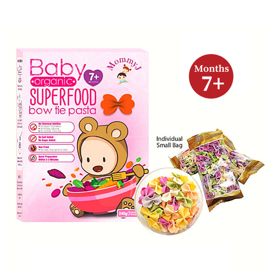 Organic Bow Tie Vegetables Pasta for Baby
