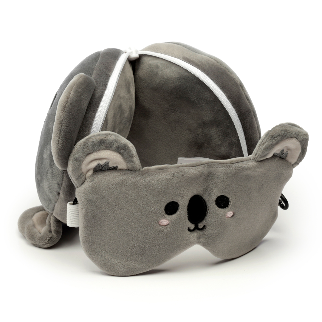 Kids Travel Pillow & Eye Mask - Koala