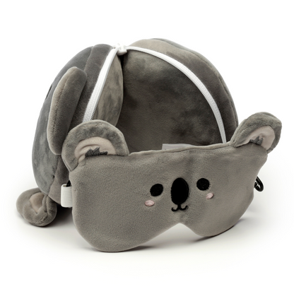 Kids Travel Pillow & Eye Mask - Koala
