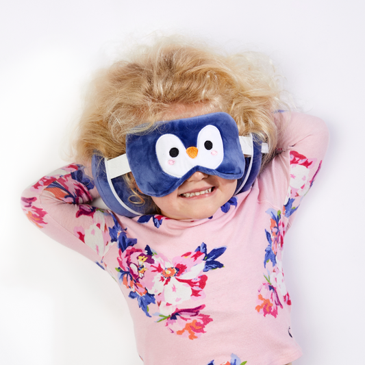 Kids Travel Pillow & Eye Mask - Penguin