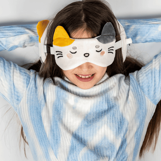 Kids Travel Pillow & Eye Mask - Lola the Cat