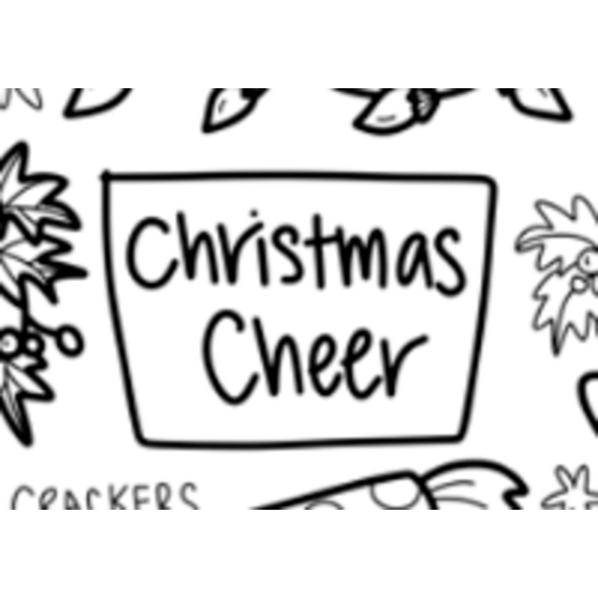 Christmas Cheer Washable Silicone Colouring Mat & Markers Set
