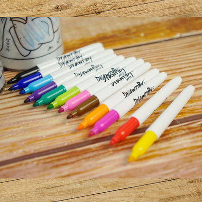 Veggie Heros Washable Silicone Colouring Mat  & Markers Set