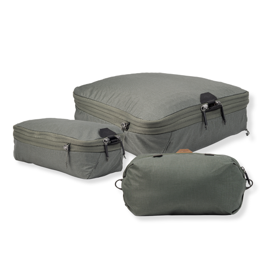 Shoe Pouch & Packing Cube Travel Bundle