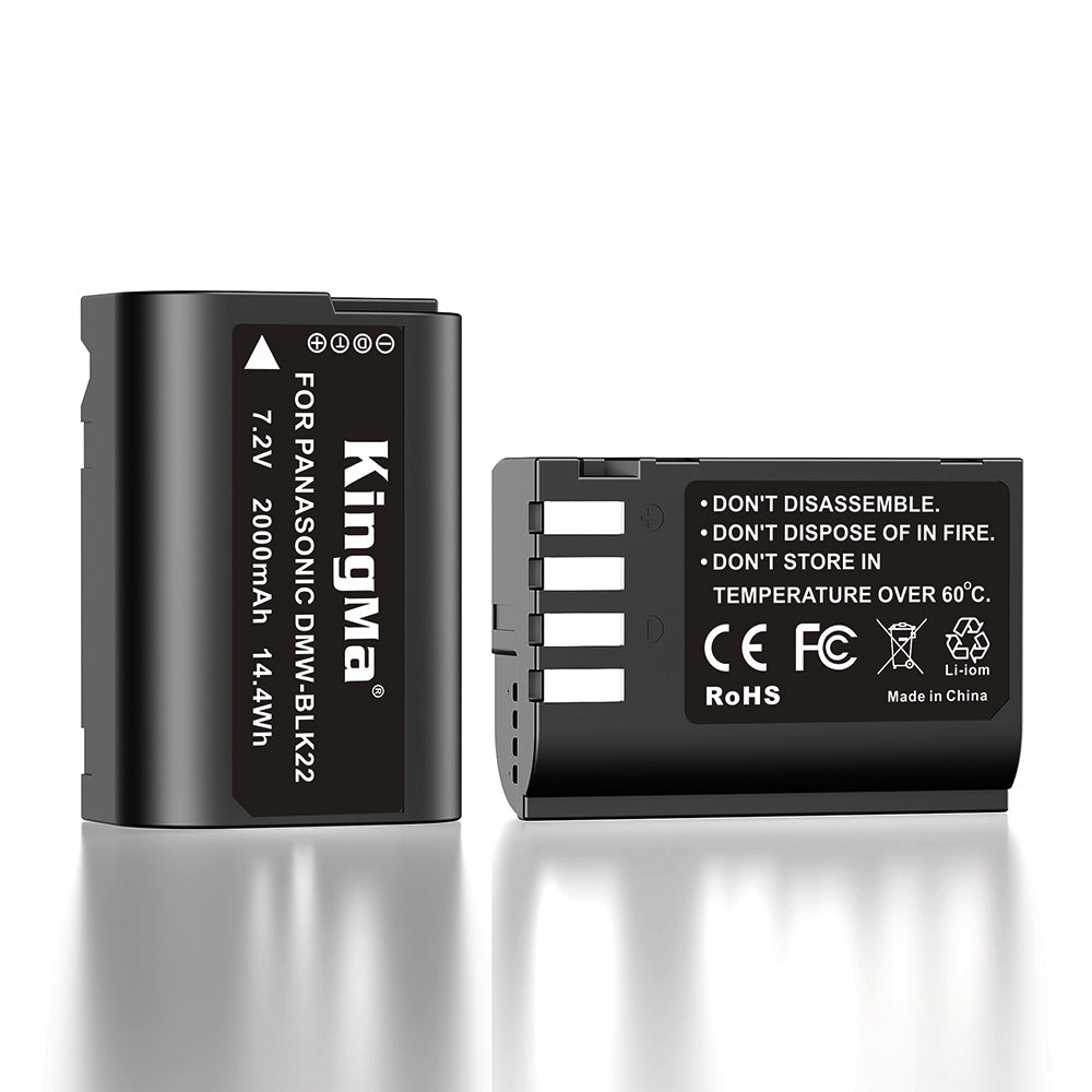 KingMa DMW-BLK22 Camera Replacement Battery for Panasonic Camera LUMIX S5, GH5, G9