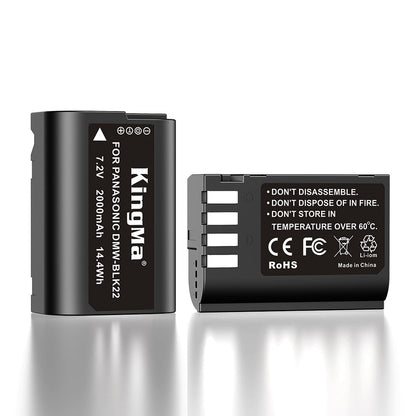 KingMa DMW-BLK22 Camera Replacement Battery for Panasonic Camera LUMIX S5, GH5, G9