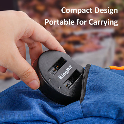 [KingMa] EN-EL12 Camera Replacement Battery and Charger for Nikon Cameras using ENEL12 Type Batteries