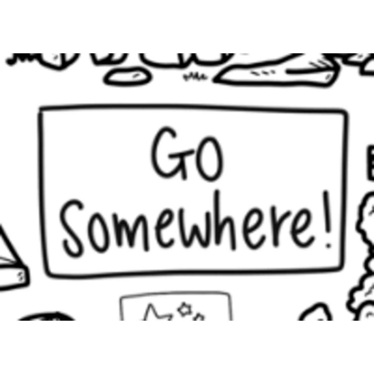 Go Somewhere Washable Silicone Colouring Mat & Markers Set
