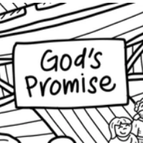 God's Promise Washable Silicone Colouring Mat & Markers Set