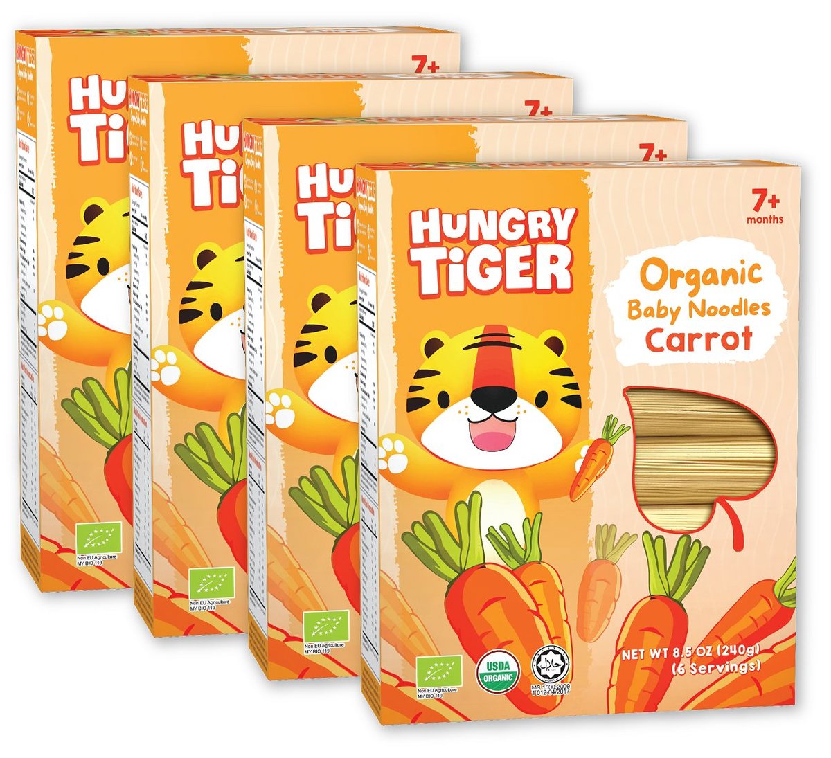 Organic Baby Noodles - Carrot