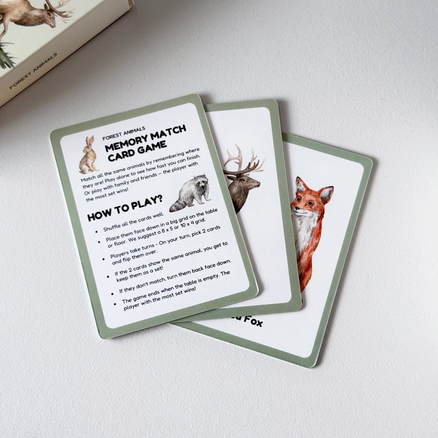 Memory Match Kids Playing Cards