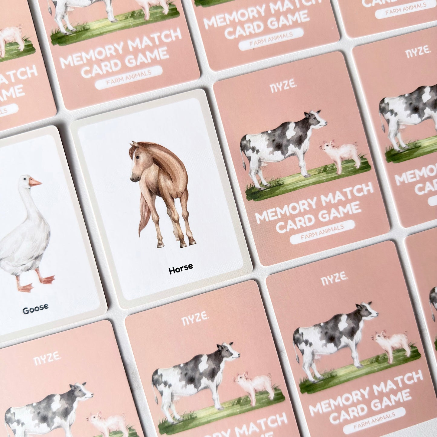 Memory Match Kids Playing Cards