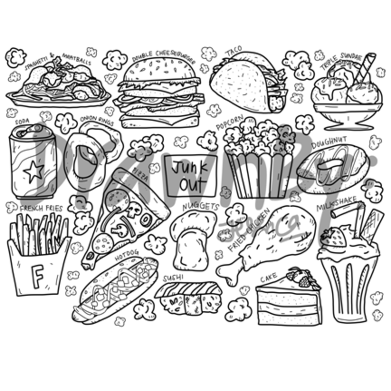 Junk Out Washable Silicone Colouring Mat & Markers Set