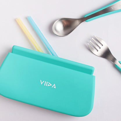 Joy Portable Eco-Friendly Silicone Rainbow Color Straws