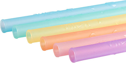 Joy Portable Eco-Friendly Silicone Rainbow Color Straws