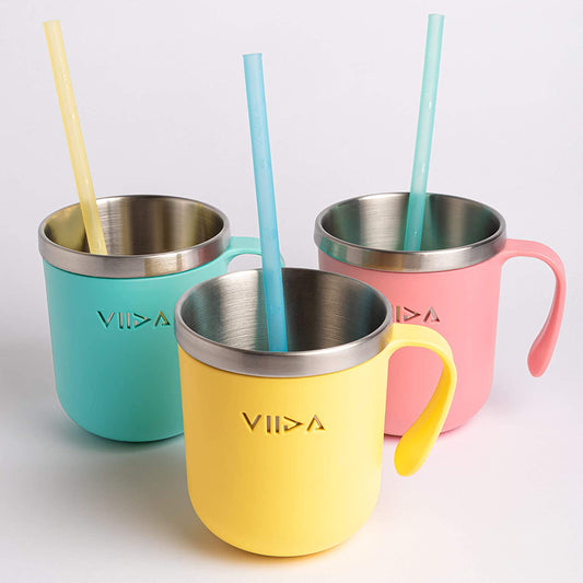 Joy Portable Eco-Friendly Silicone Rainbow Color Straws