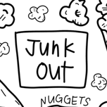 Junk Out Washable Silicone Colouring Mat & Markers Set
