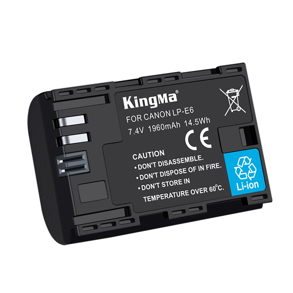 LP-E6 1960mAH Replacement Battery and Ultra Fast Dual Charger for Canon Cameras