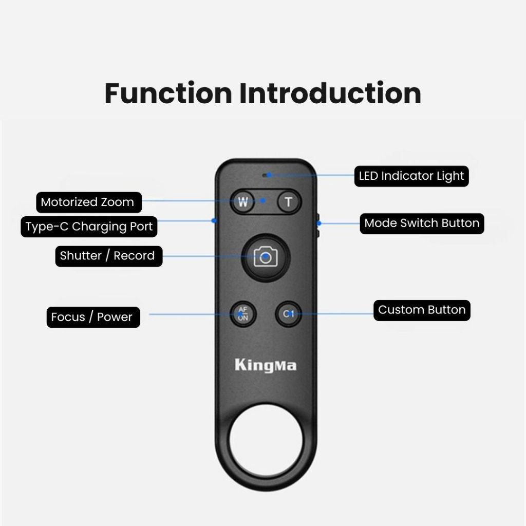 Bluetooth Wireless Remote Shutter for Digital Cameras