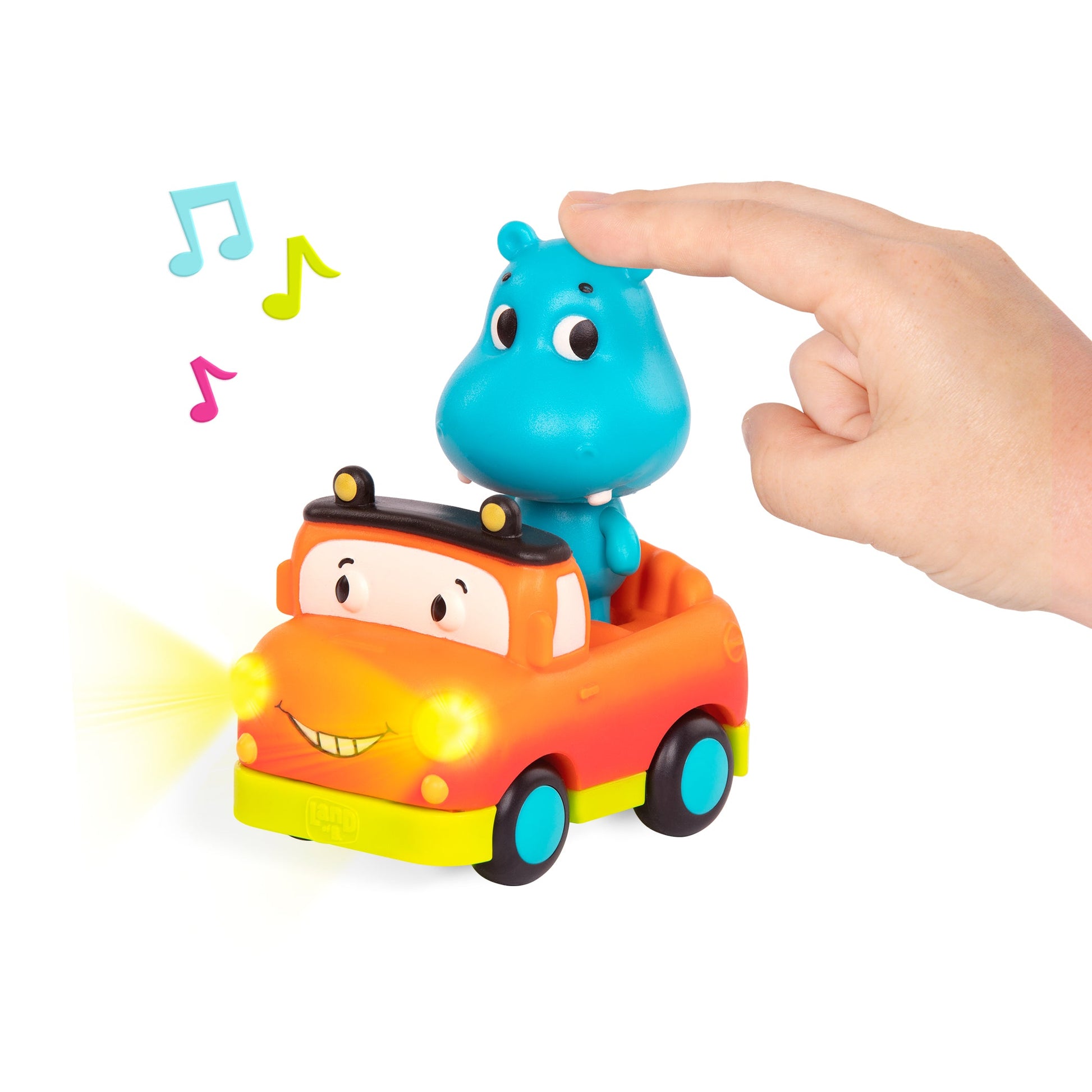 3-Pack Mini Riders Light-Up Vehicles - Fox, Hippo, Panda
